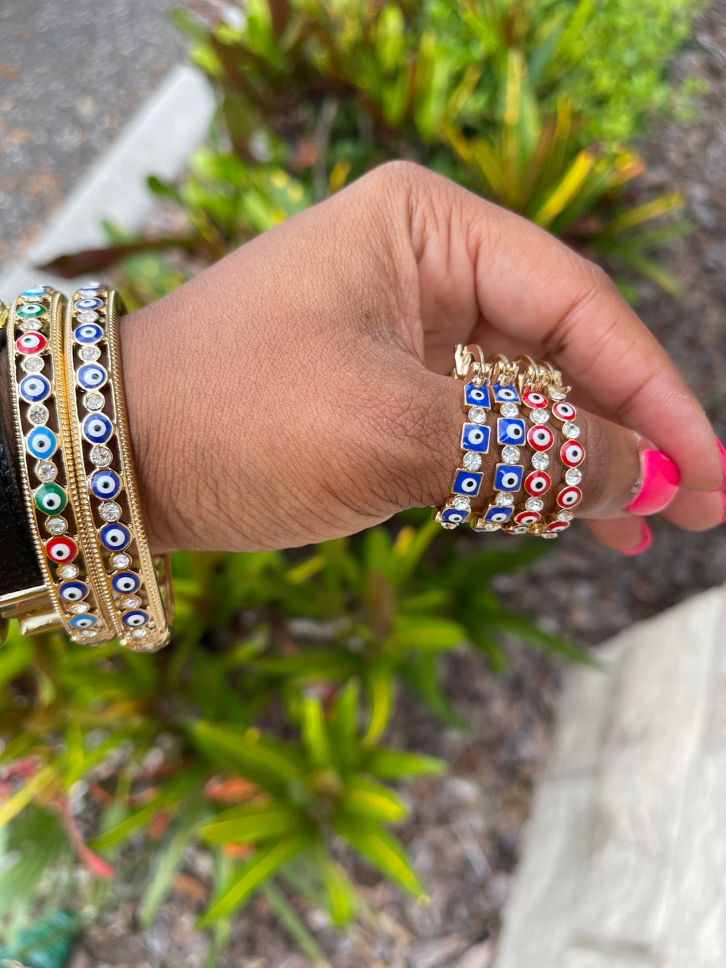 Evil Eye 🧿 Bangle & Earrings