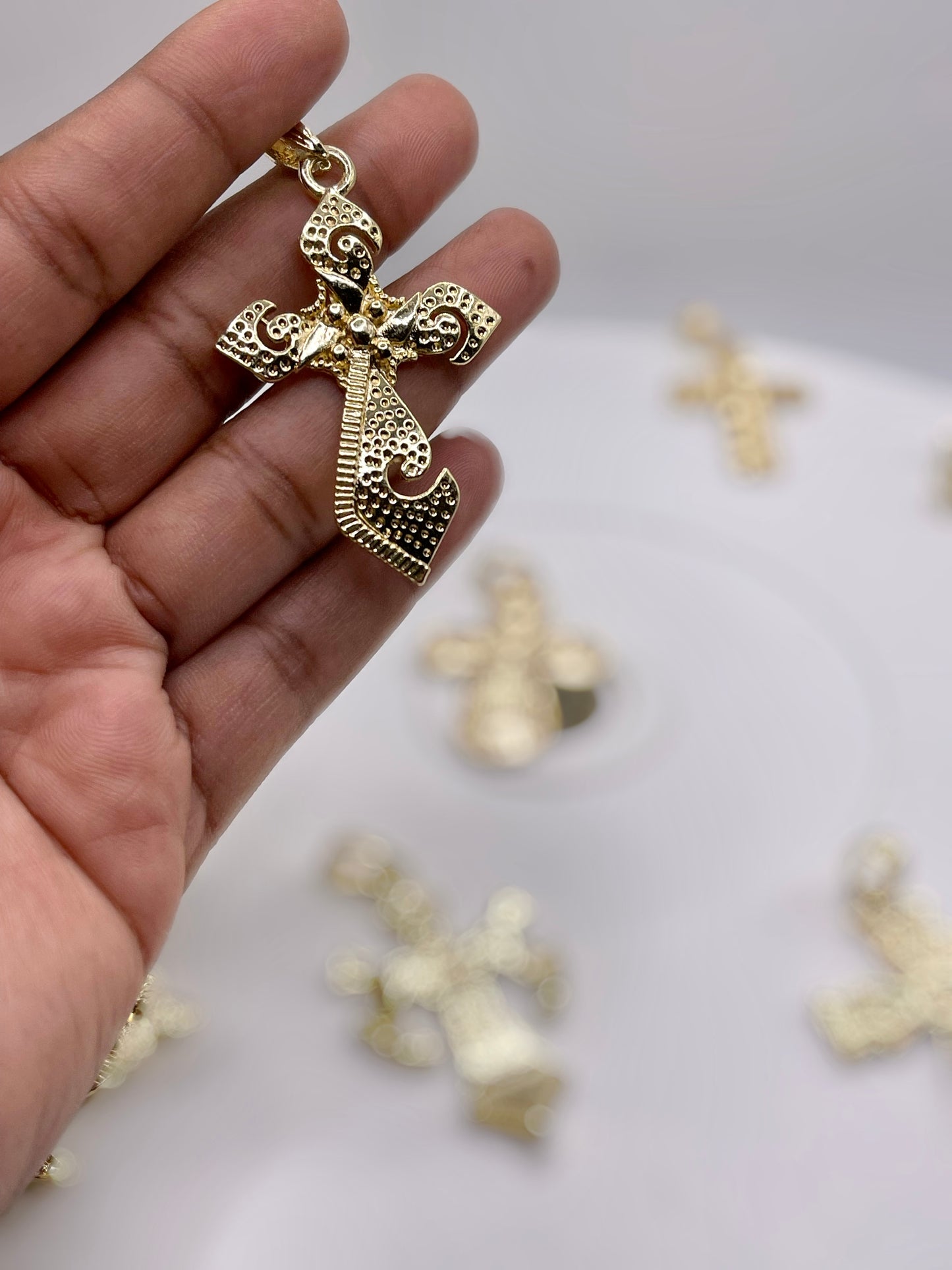 Gold Cross Charms