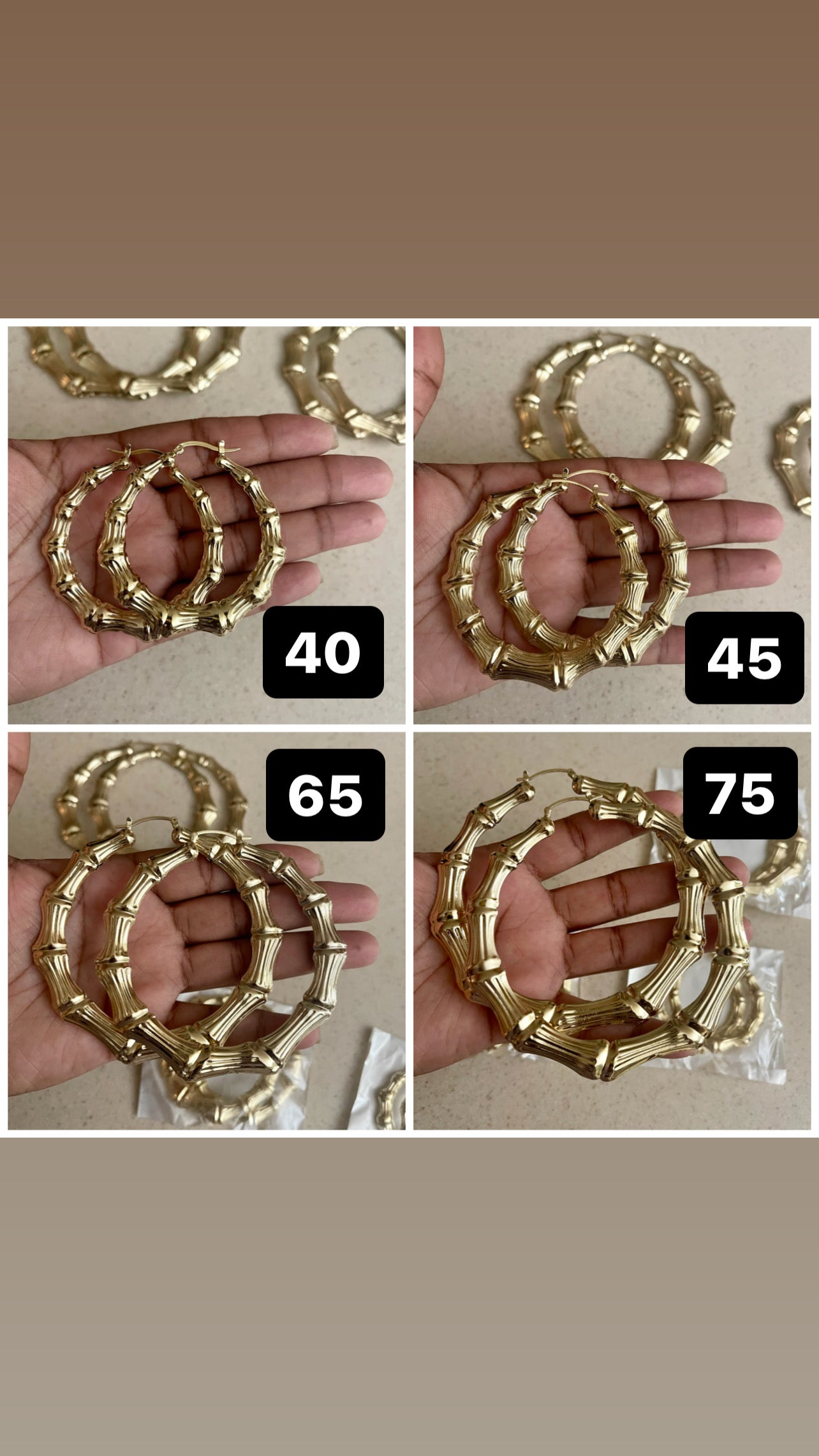 New Summer Bamboo Earrings