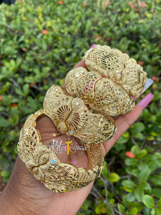 4 Gold Cuffs