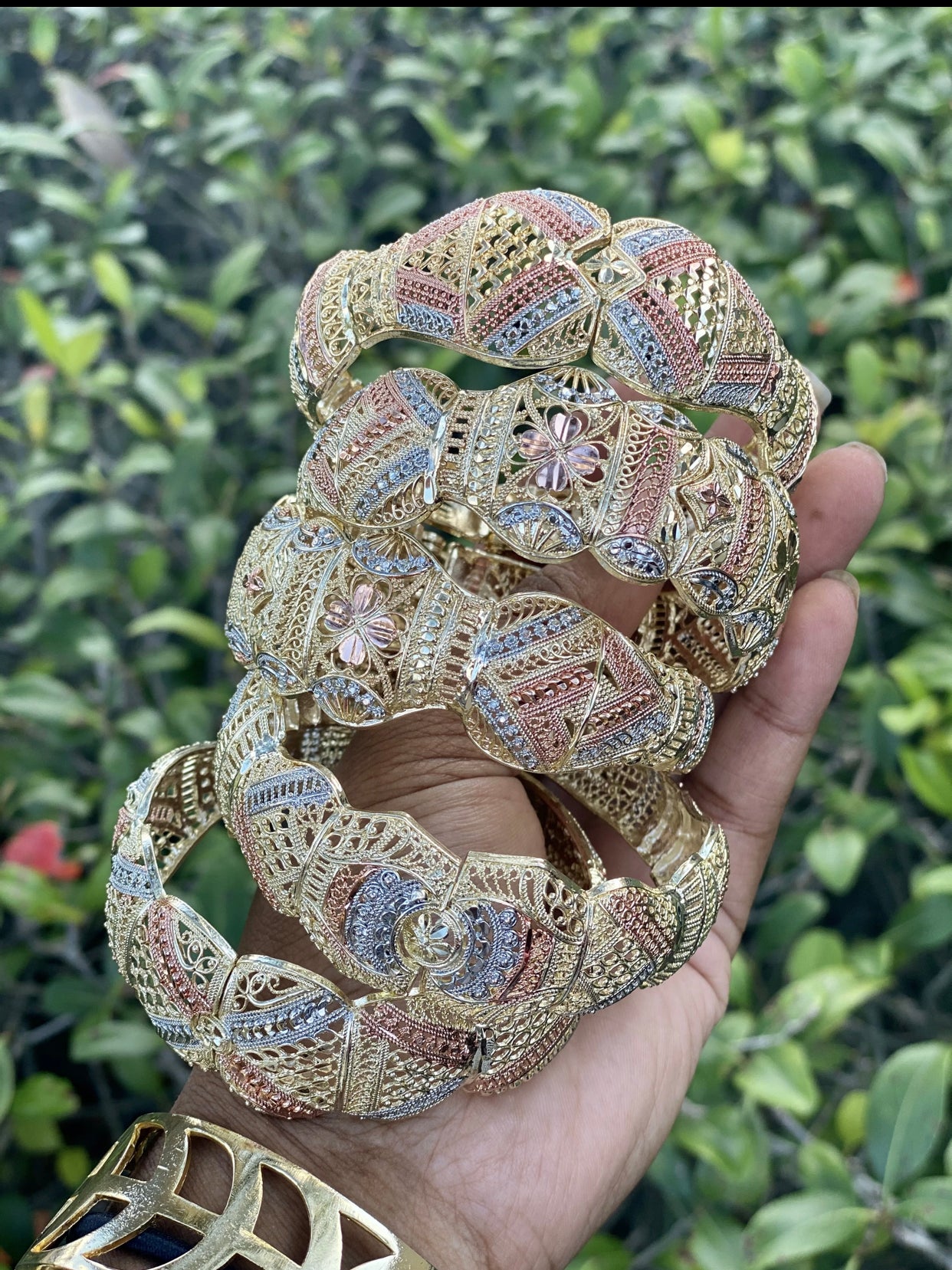 16 TriTone Bangles Cuff Wholesale