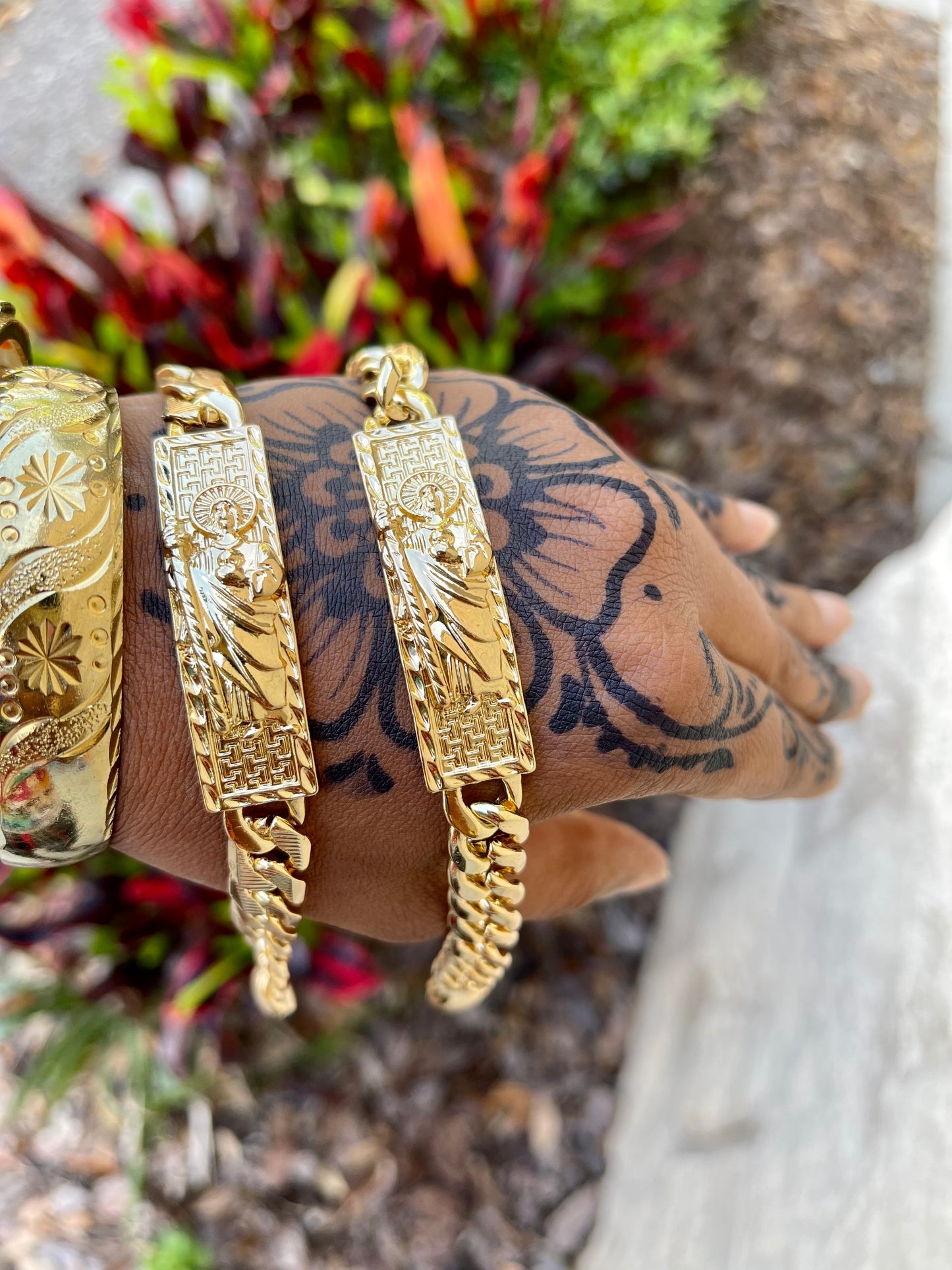 San Judas Bracelets..Fluffy Wrist
