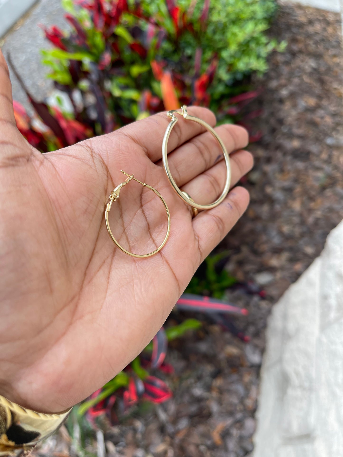 Plain Hoop Earrings