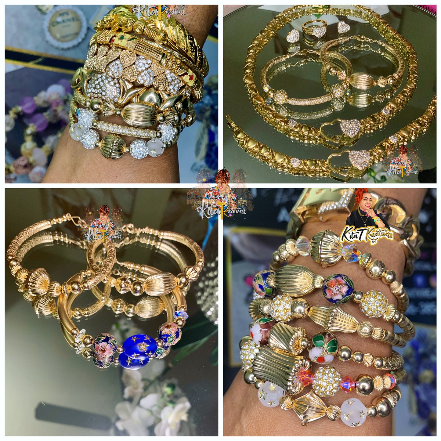 4pc 14K Gold Filled 💫 Bangle Special