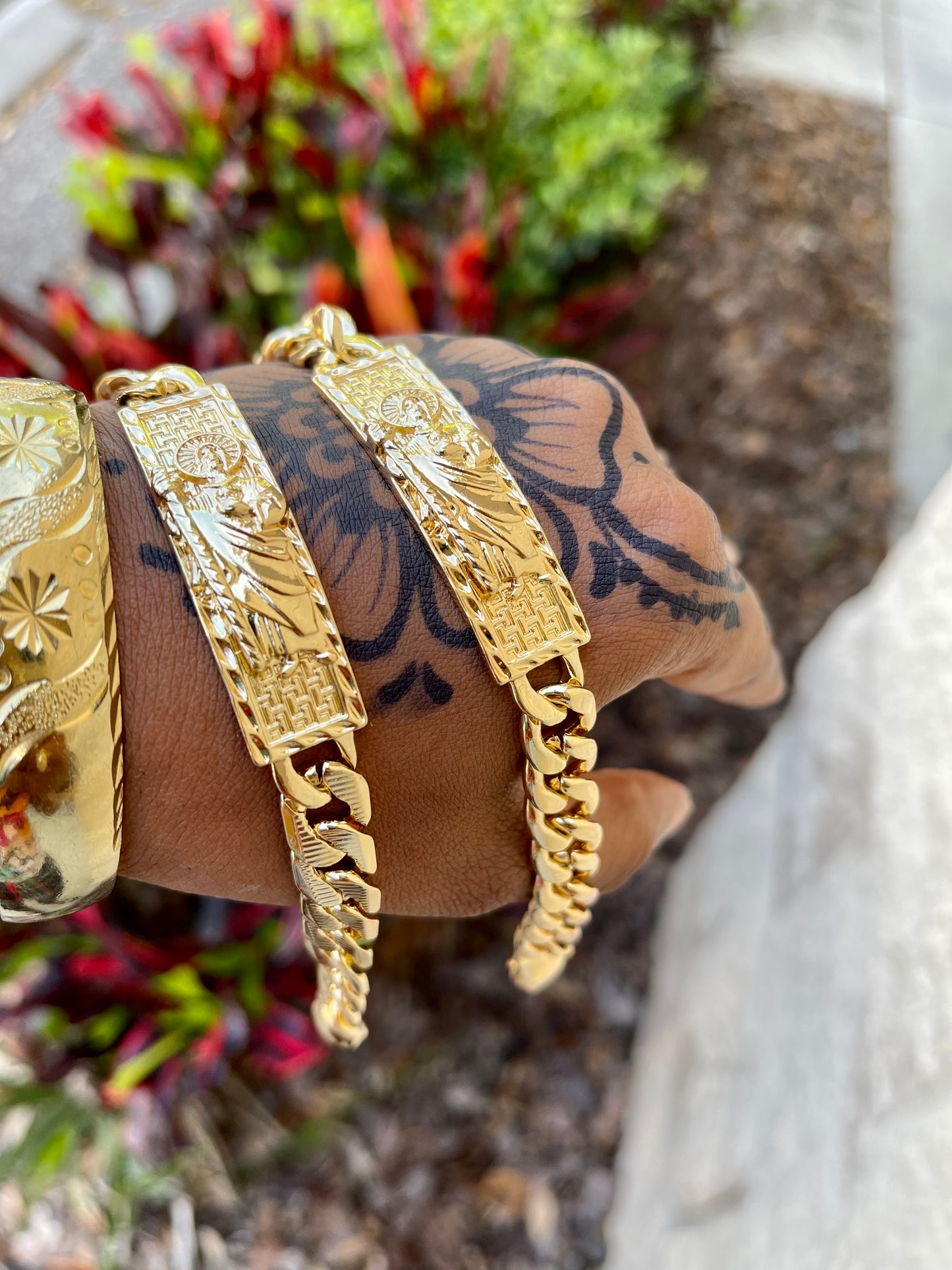 San Judas Bracelets..Fluffy Wrist