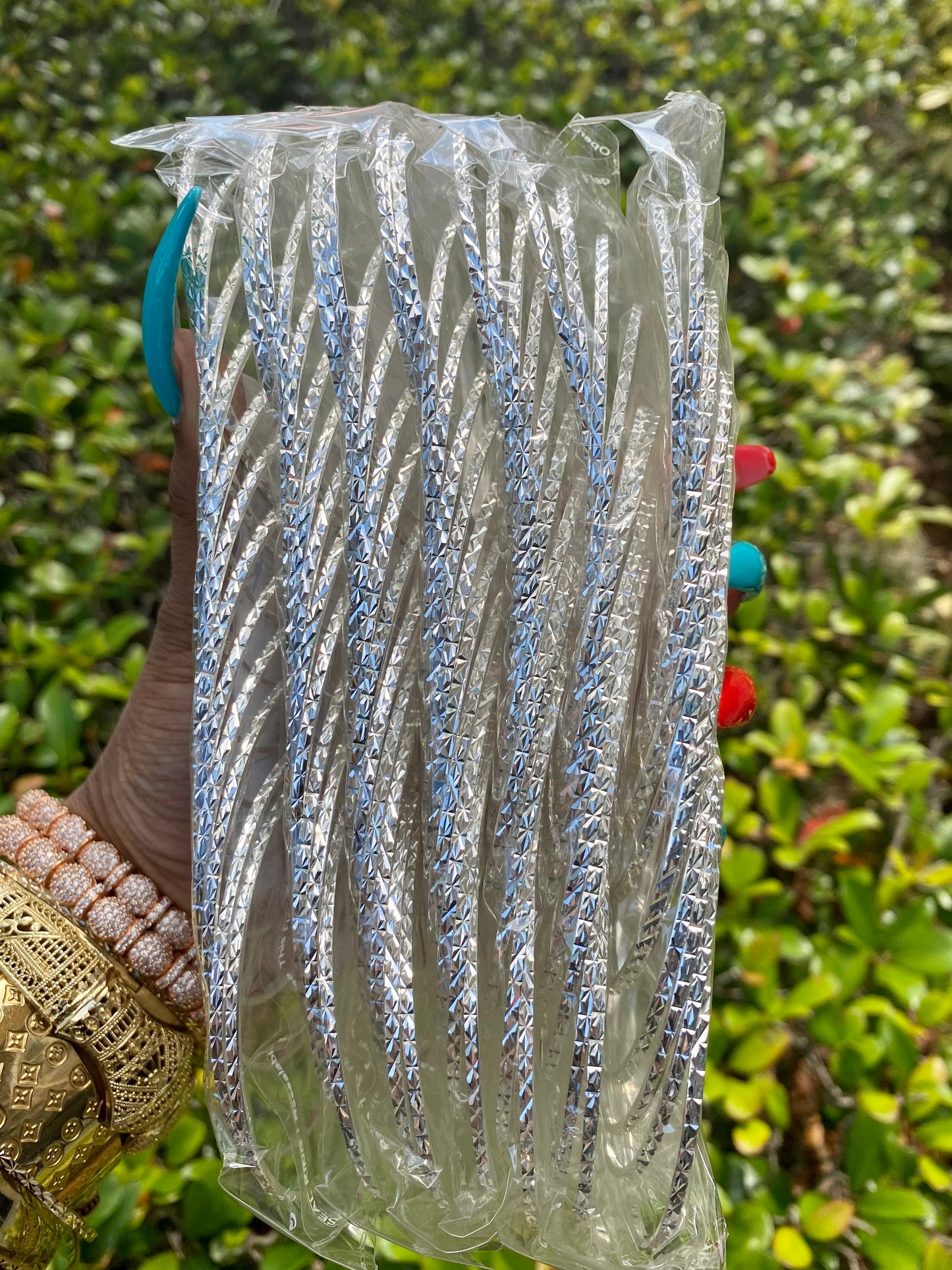 84pcs Silver Bangles Bundle 7,6,5,4.....2mm