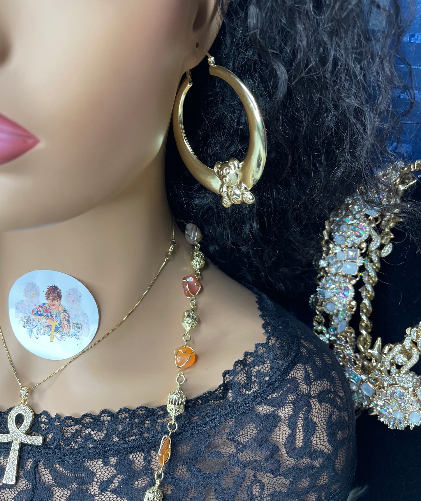 Teddy Bear Large  Earrings... Wholesale/Retail